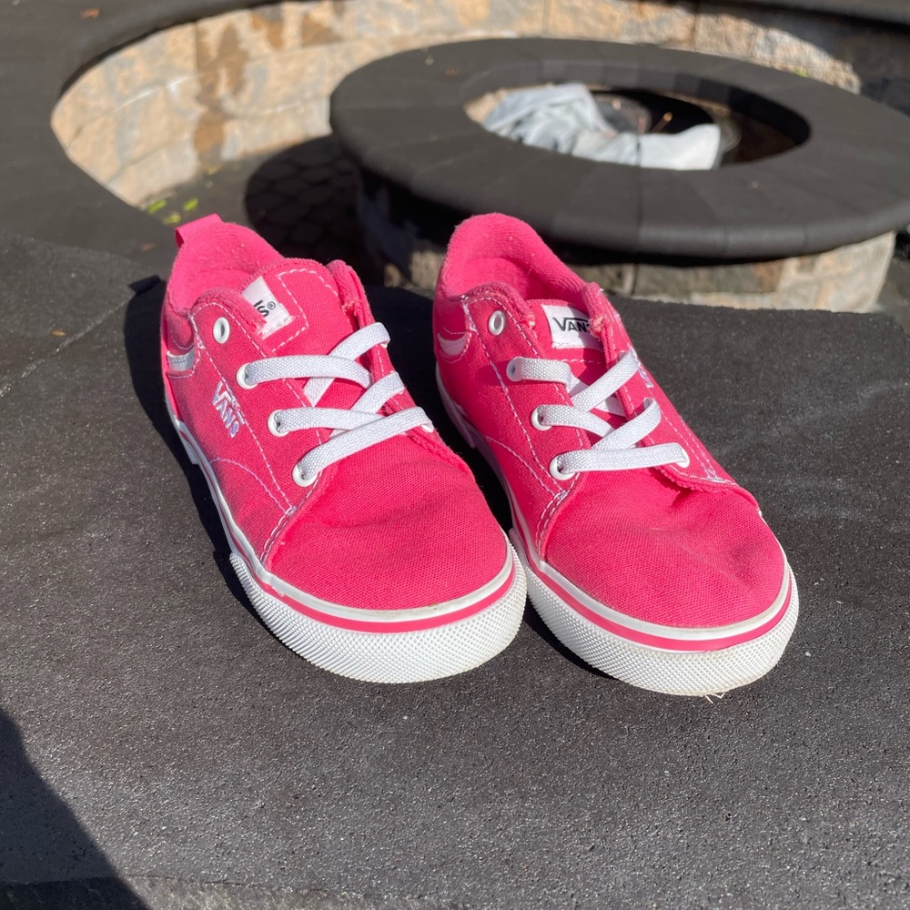 Vans Toddler Pink slip on Canvas Sneakers